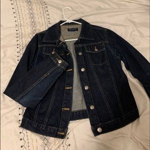 Dark blue jean jacket
